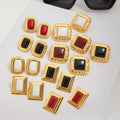 Charvi Agate Geometric Studs [R6W8X4N3]