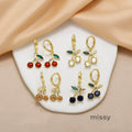 Chimamanda Gold-Plated Cherry Earrings [EW2LLJX3]