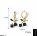 Chimamanda Gold-Plated Cherry Earrings [4P95HAA8]