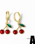 Chimamanda Gold-Plated Cherry Earrings [TK8BI847]