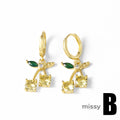 Chimamanda Gold-Plated Cherry Earrings [6OTY84BT]