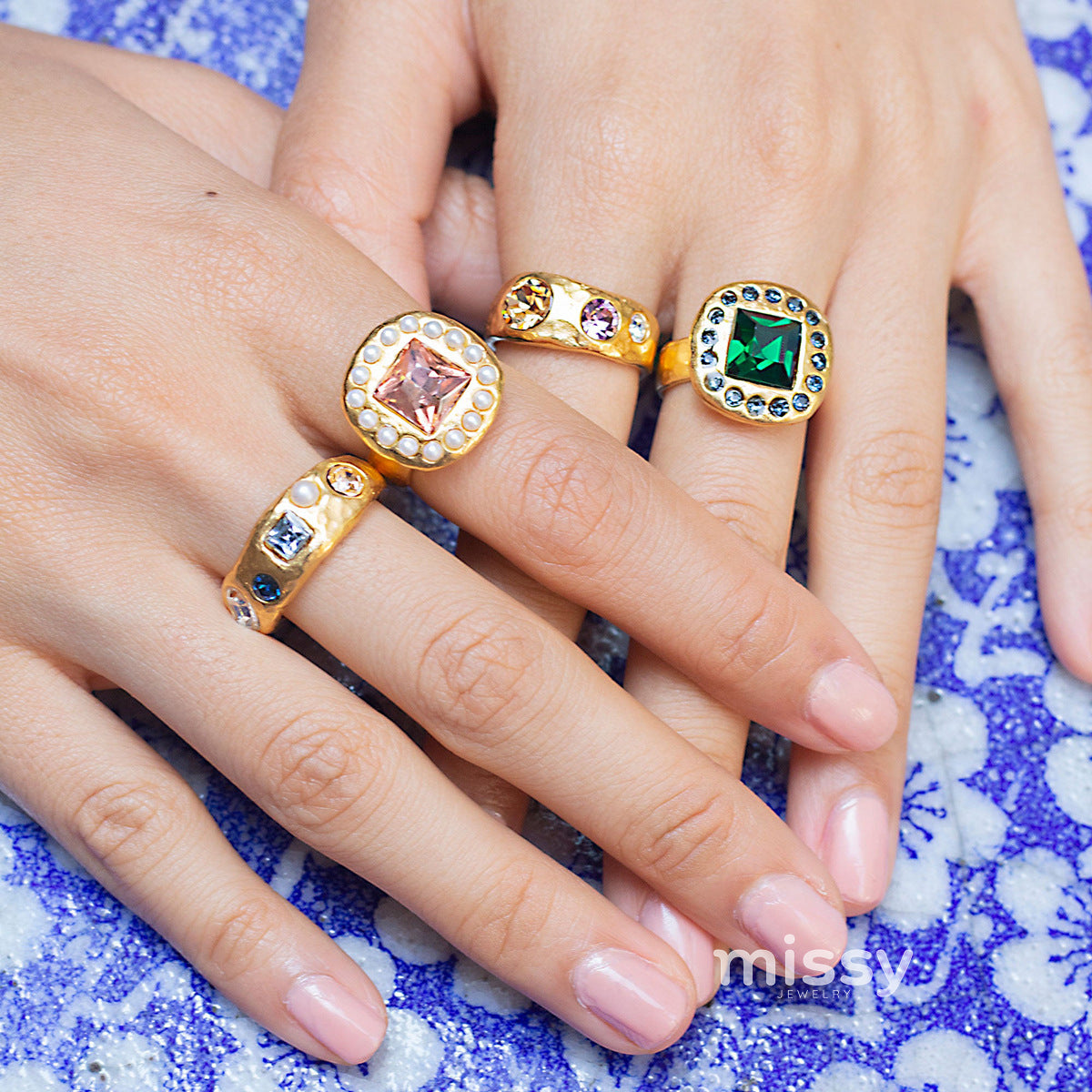 Christelle Zircon Fruit Rings