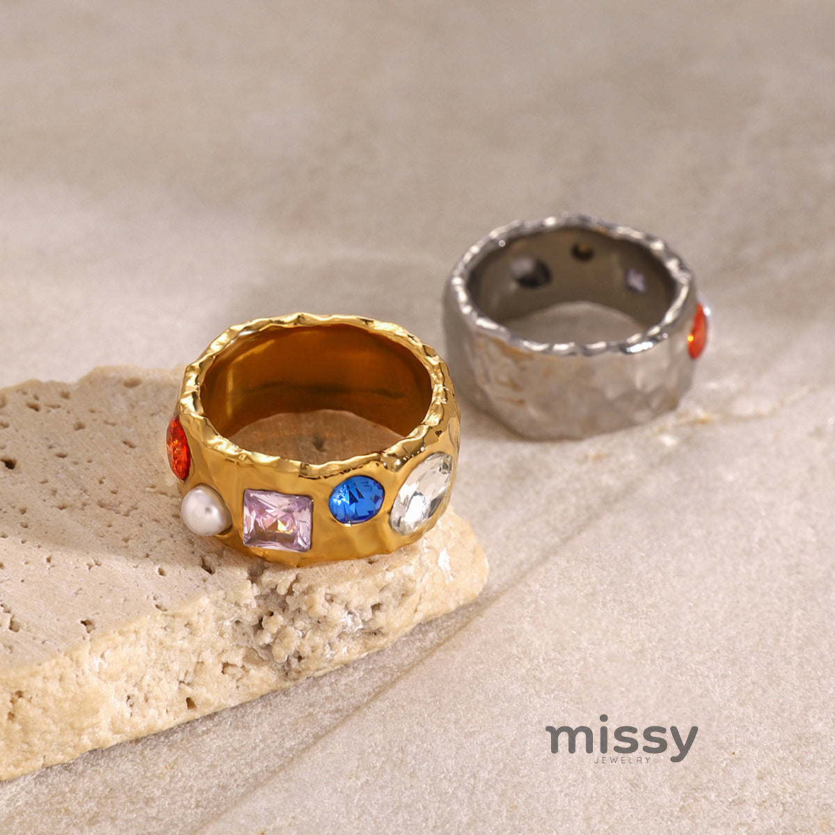 Christelle Zircon Fruit Rings