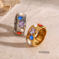 Christelle Zircon Fruit Rings