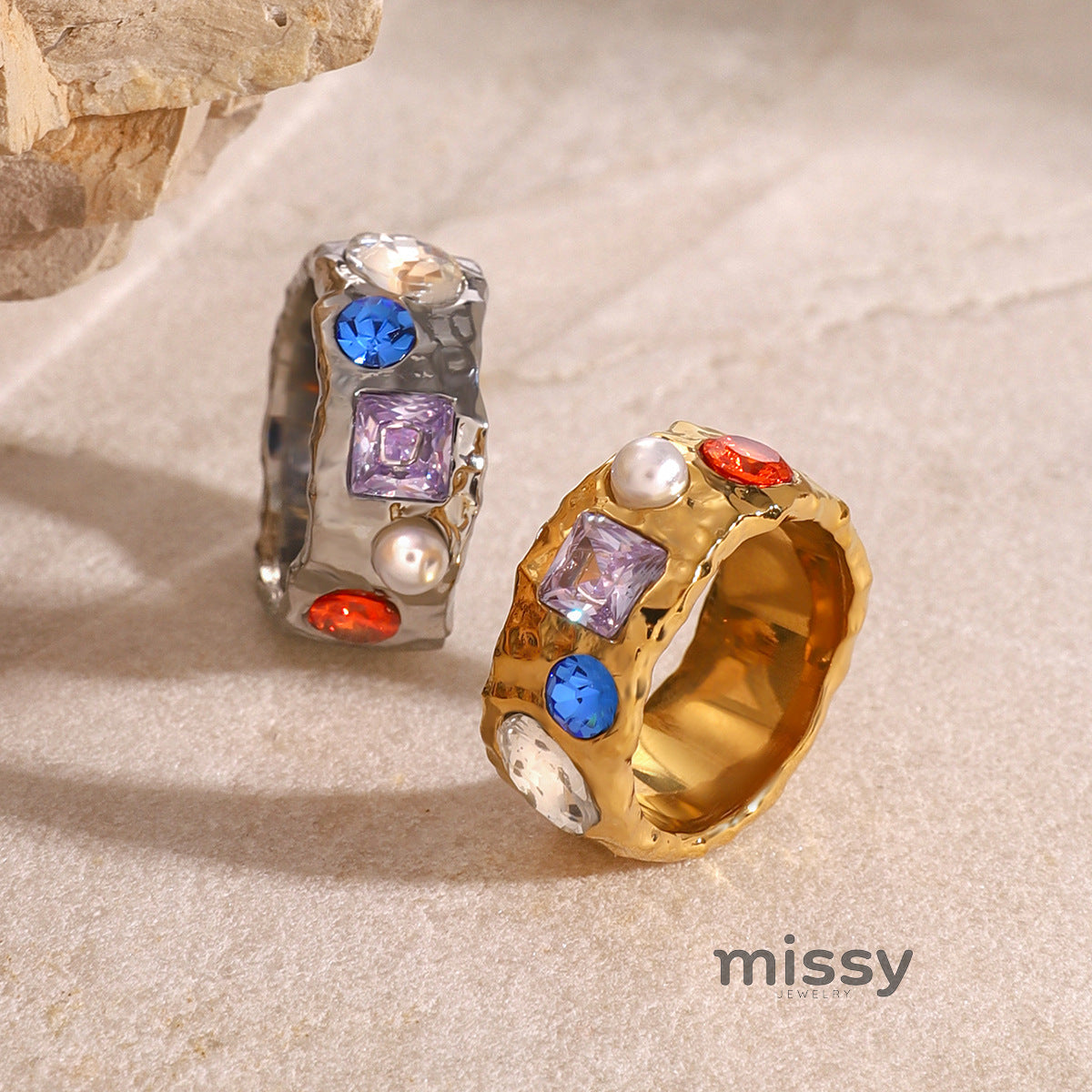 Christelle Zircon Fruit Rings