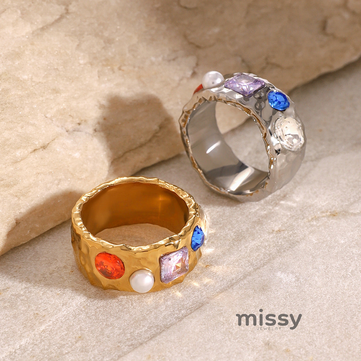 Christelle Zircon Fruit Rings