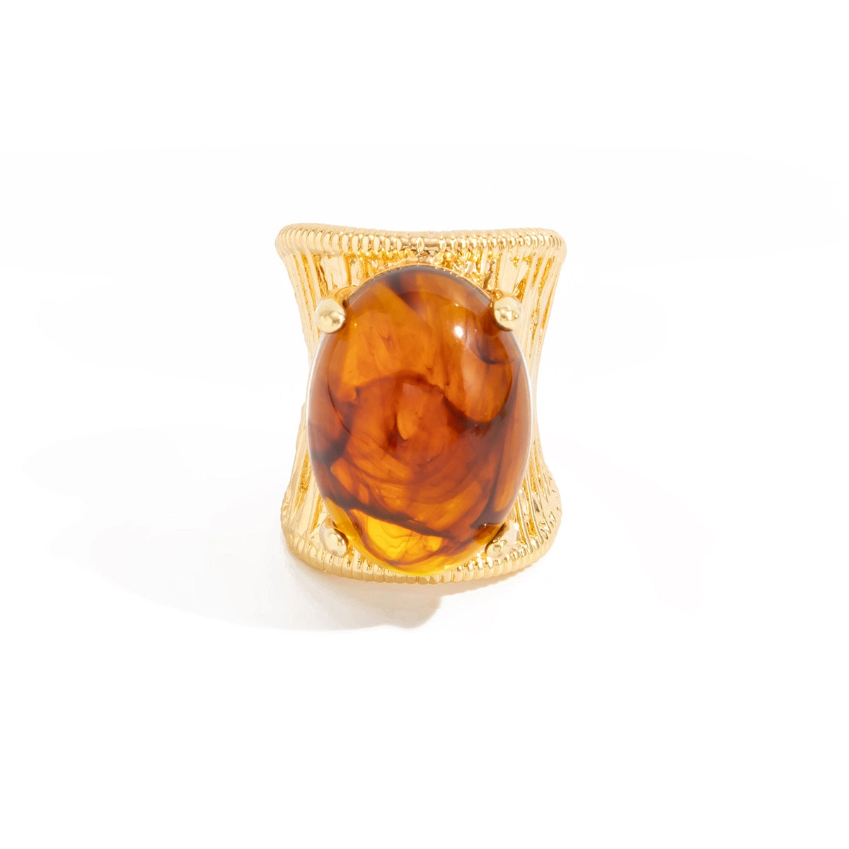 Chunky Resin Oval Ring [AP940S8P]
