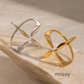 Clarice Crossover Band Ring