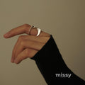 Clarice Crossover Band Ring