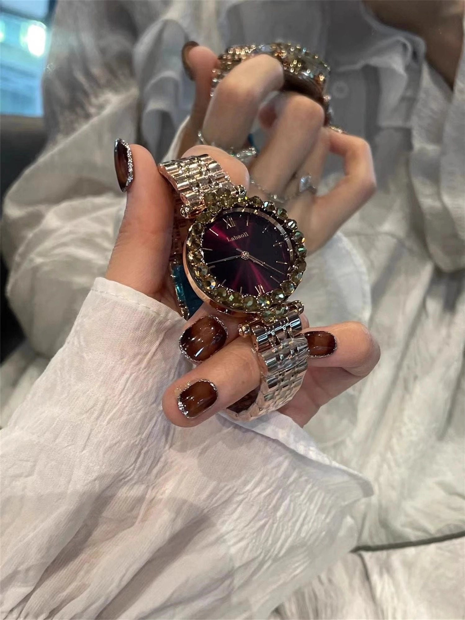 Classic Roman Numeral Bracelet Watch [WK63BNAT]