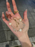 Clover and H Motif Bracelets [Q55W1VY9]