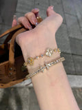 Clover and H Motif Bracelets [UA3IPFY7]