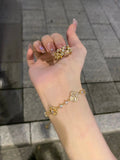 Clover and H Motif Bracelets [ZHDY289S]