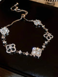 Clover Charm Adjustable Bracelet [6IMMUIZ9]