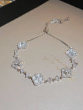 Clover Charm Adjustable Bracelet [4S06JS8D]