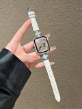 Clover Detail Leather Watch Band [3VFUPS3Q]