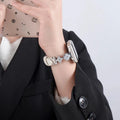 Clover Detail Leather Watch Strap [MNBI2YSQ]