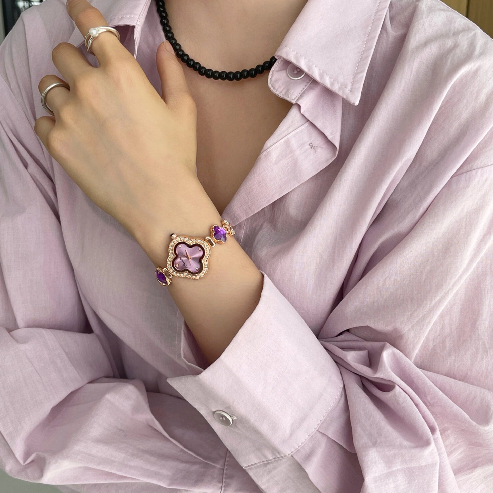 Clover Dial Bracelet Watch [R3EWC9FO]