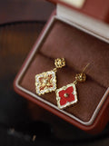 Clover Stud Earrings [PBZY4TUL]