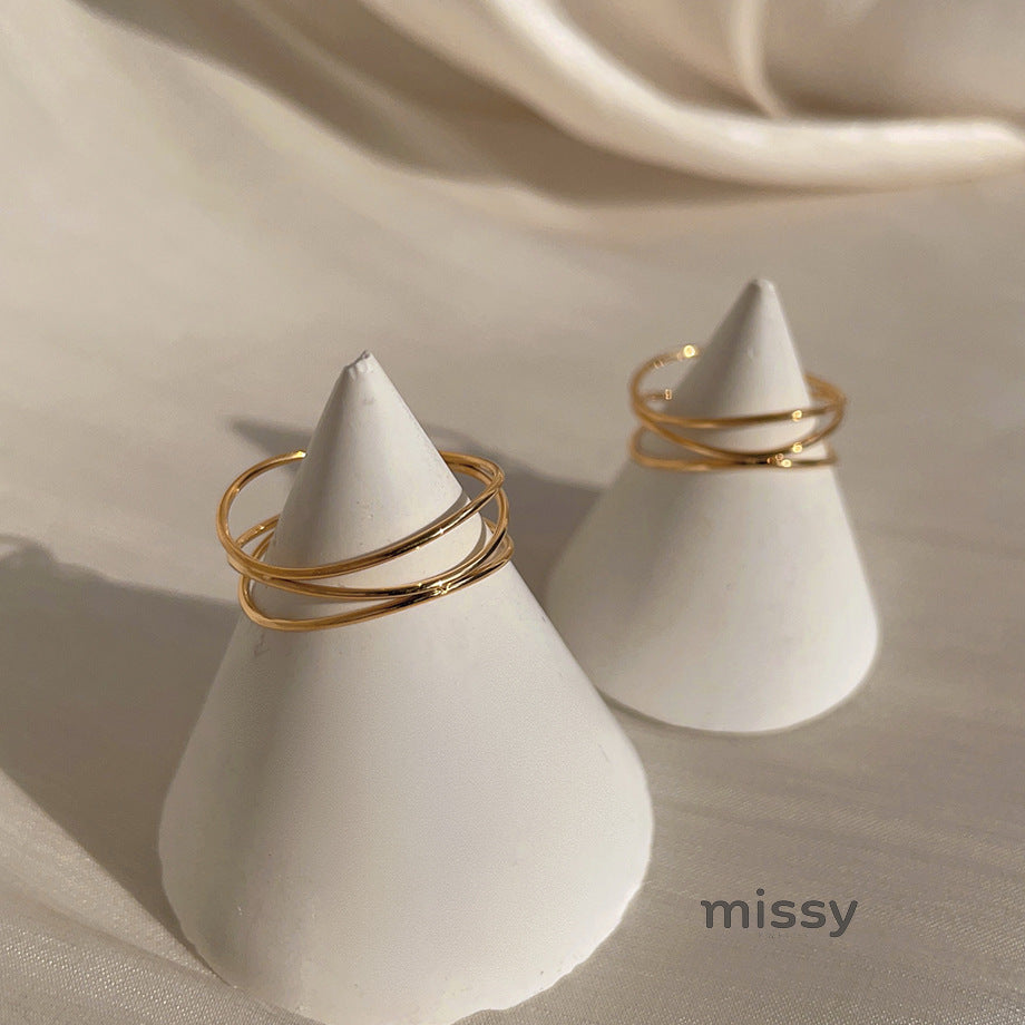 Codi Interwoven Layered Ring [VZKIFZBG]