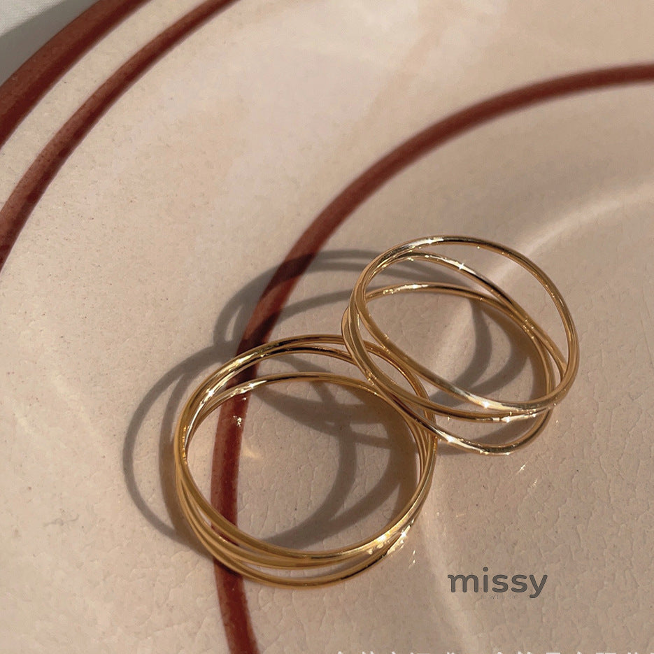 Codi Interwoven Layered Ring [7ZUFOUHX]