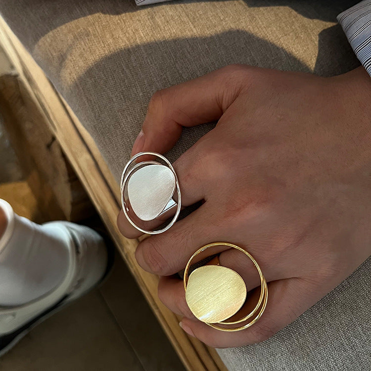 Colleen Brushed Statement Ring [Y8HBALF4]