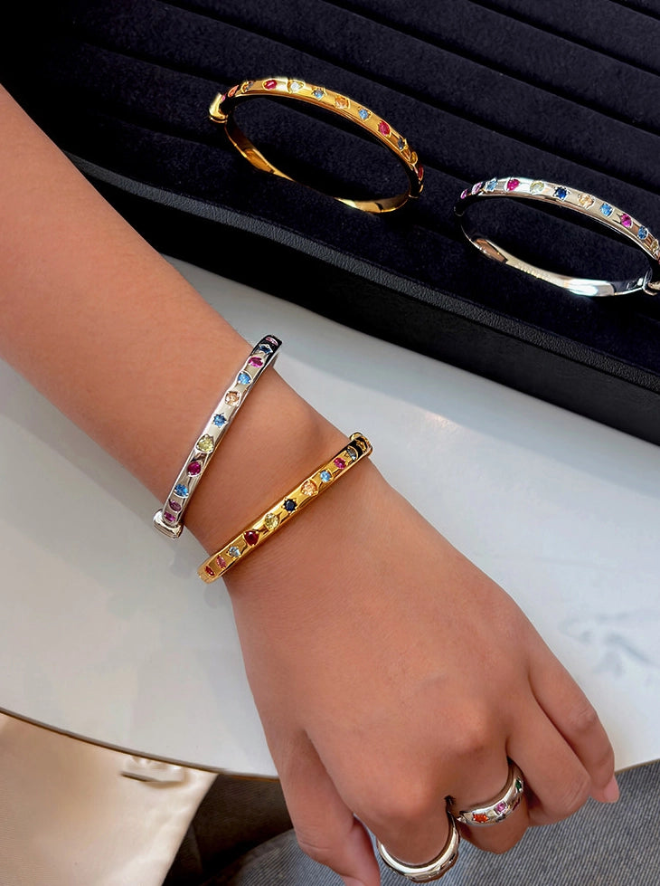 Colorful Stone Bangle Bracelet [H8HIQQCQ]