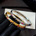 Colorful Stone Bangle Bracelet [HI1URI0R]