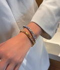 Colorful Stone Bangle Bracelet [QIRGG2UP]