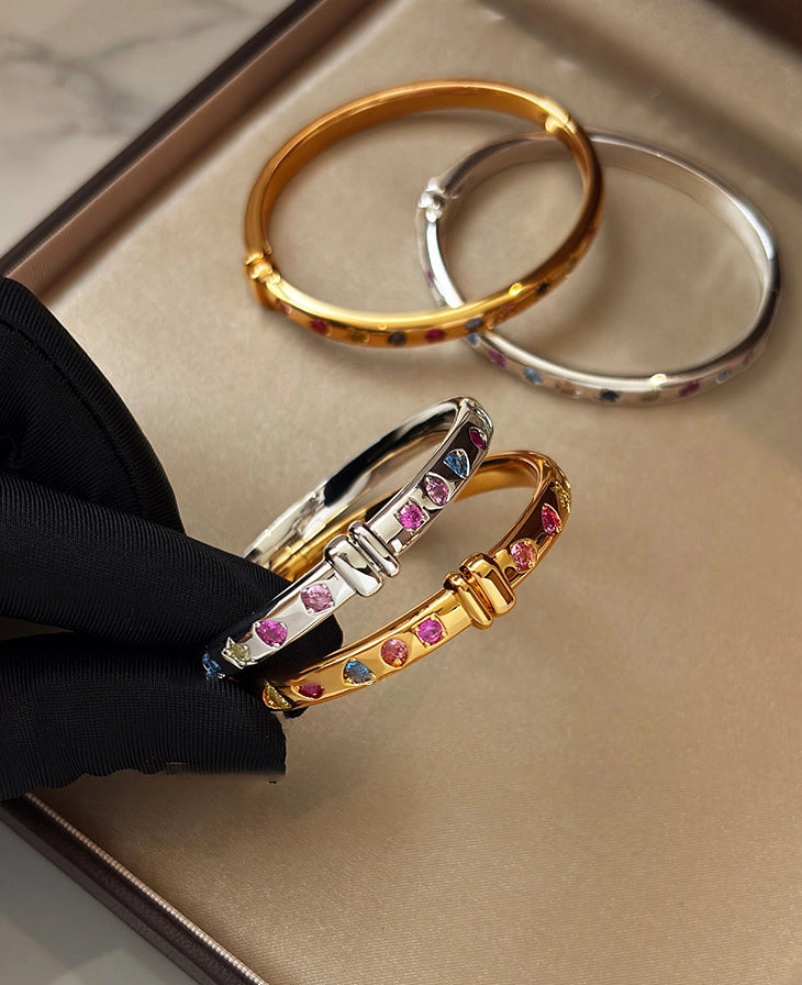 Colorful Stone Bangle Bracelet [1SBJS9P2]
