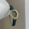 Compact Round Dial Faux Leather Watch [CWRBQ87D]