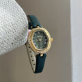 Compact Round Dial Faux Leather Watch [VE511FPP]