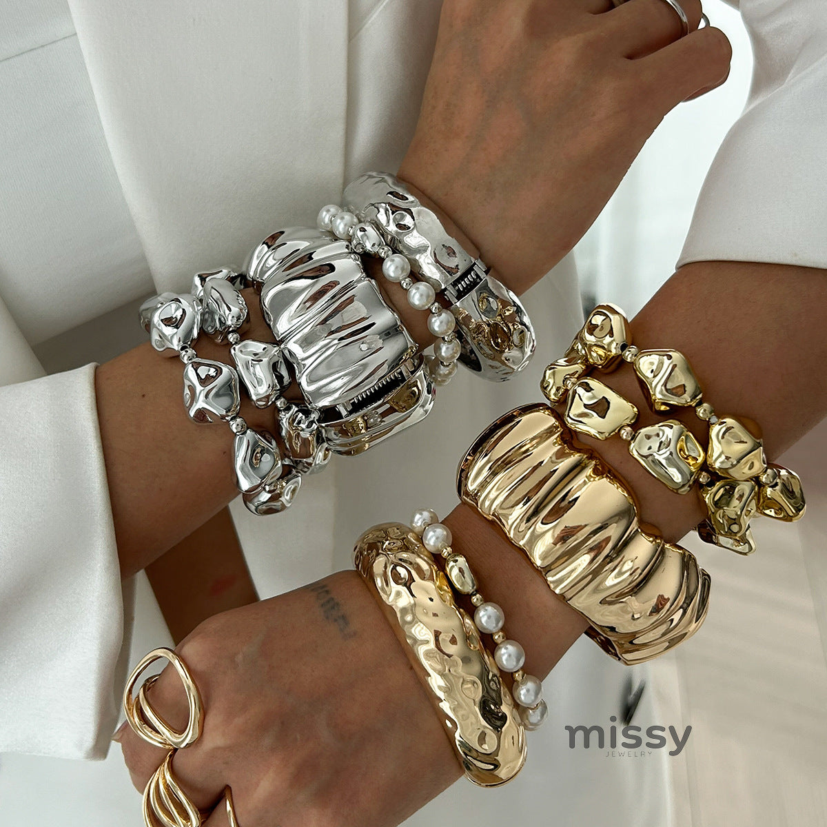 Coralie Irregular Metal Jewelry [BIF5NP1S]