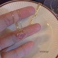Coraline Zircon Heart Necklace [WAT8BCQ7]