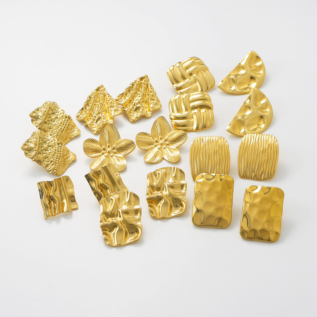 Courtlyn Hammered Irregular Earrings [8M0SZFV3]