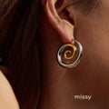 Crimson Stainless Pearl Earrings [ZRE7Y279]