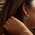 Crimson Stainless Pearl Earrings [8JBQZ8Q2]