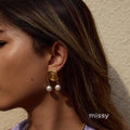 Crimson Stainless Pearl Earrings [0DDPHCM5]