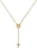 Cross Pendant Lariat Necklace [86ZUPCLA]