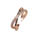 Cross Studded Dainty Ring [ECMT796N]