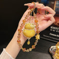 Crystal Fortune Cat Phone Charm [NS5Q945E]