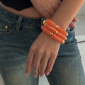 Curved Tube Bracelet Set [5NNMEUFF]