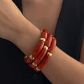 Curved Tube Bracelet Set [LBRMDUD7]
