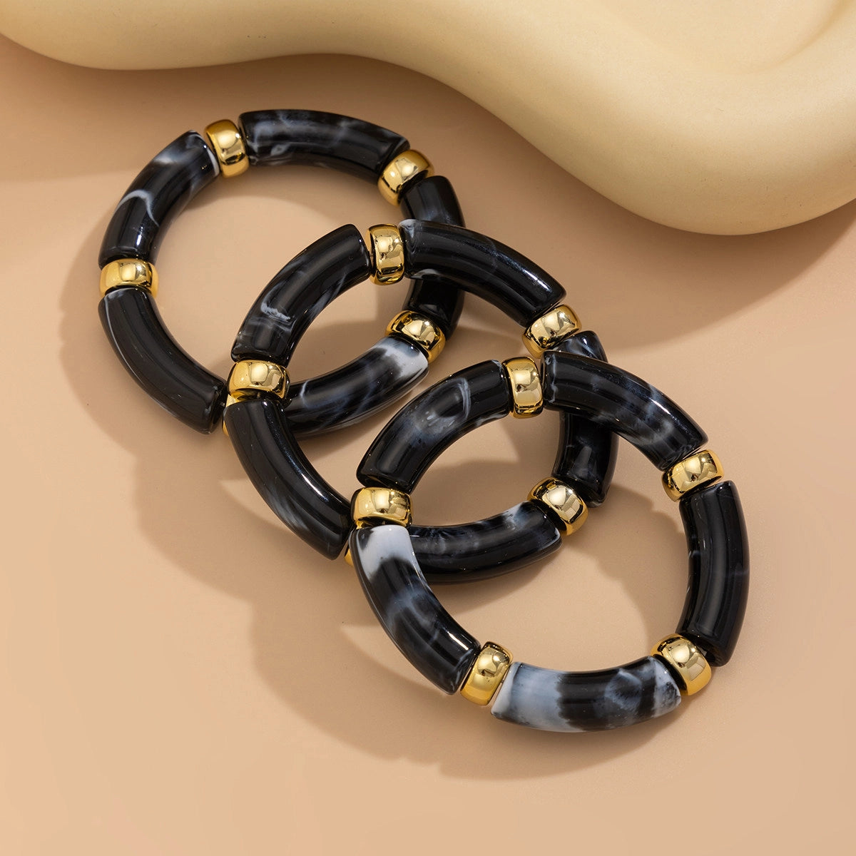 Curved Tube Bracelet Set [QT9WZREG]