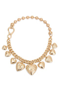 Missy Jewelry Cydney Chunky Gold Heart Necklace