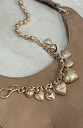 Missy Jewelry Cydney Chunky Gold Heart Necklace