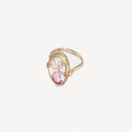 Dainty Birthstone Heart Locket Ring [23T6EDFI]
