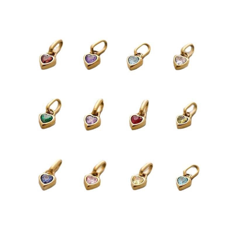 Dainty Birthstone Pendant Necklace [30KNR17O]