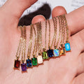 Dainty Birthstone Pendant Necklace [AV53JRER]