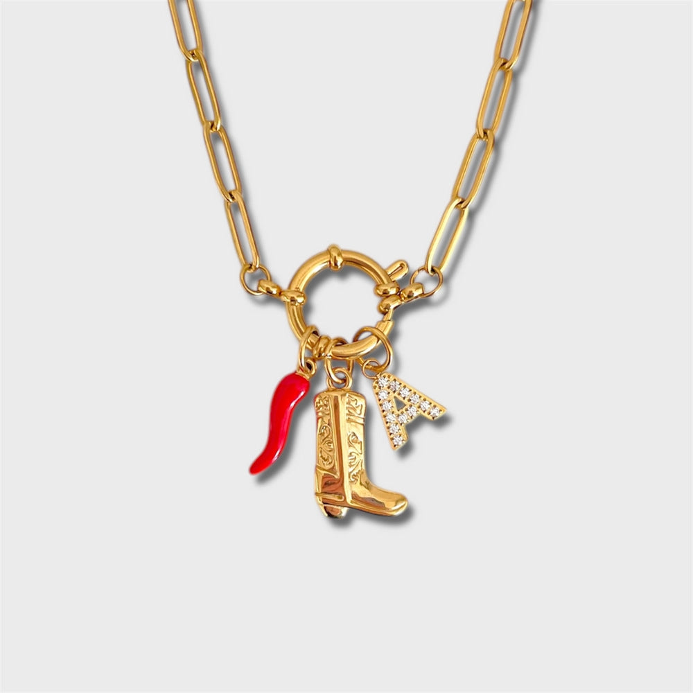 Dainty Charm Pendant Necklace [ST5DW4LP]